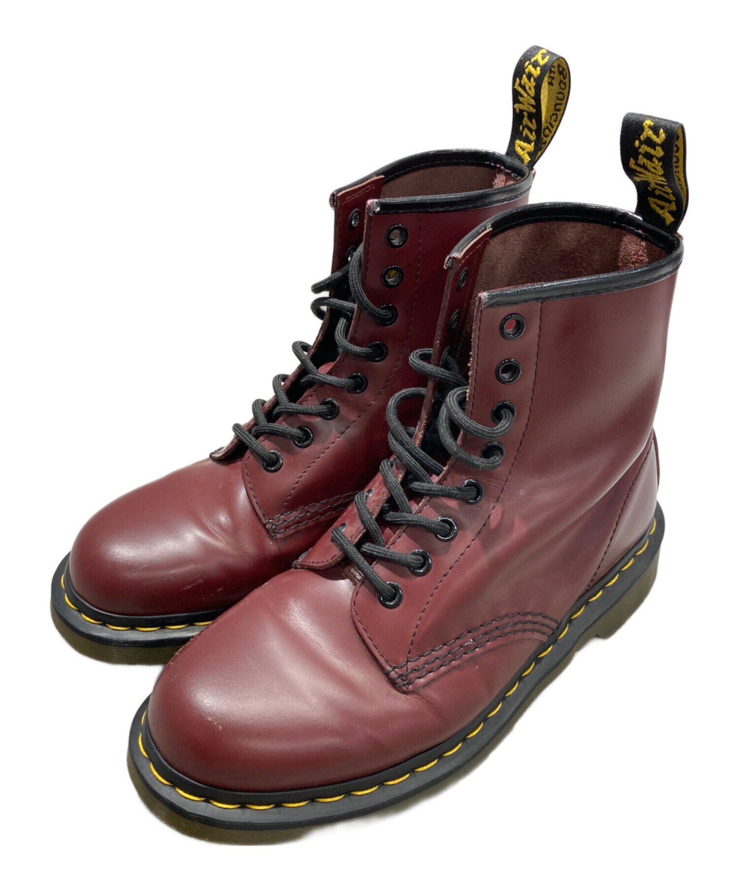 ドクターマーチン 8ホール ワインレッド UK6 中古・古着通販】Dr.Martens (ドクターマーチン) 8ホールブーツ ワイン