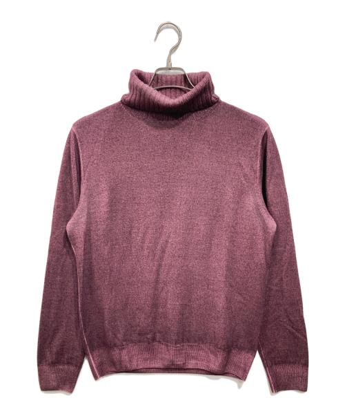 Cruciani クルチアーニ 長袖タートルネックニット サイズ:42 ウール100％/立体    ピンク レディース / 240001195341 Cruciani - Cruciani クルチアーニ 長袖タートルネックニット サイズ