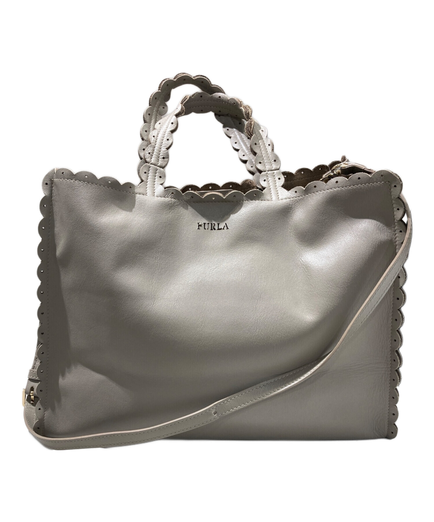 中古・古着通販】FURLA (フルラ) Merletto 2WAYバッグ ベージュ 