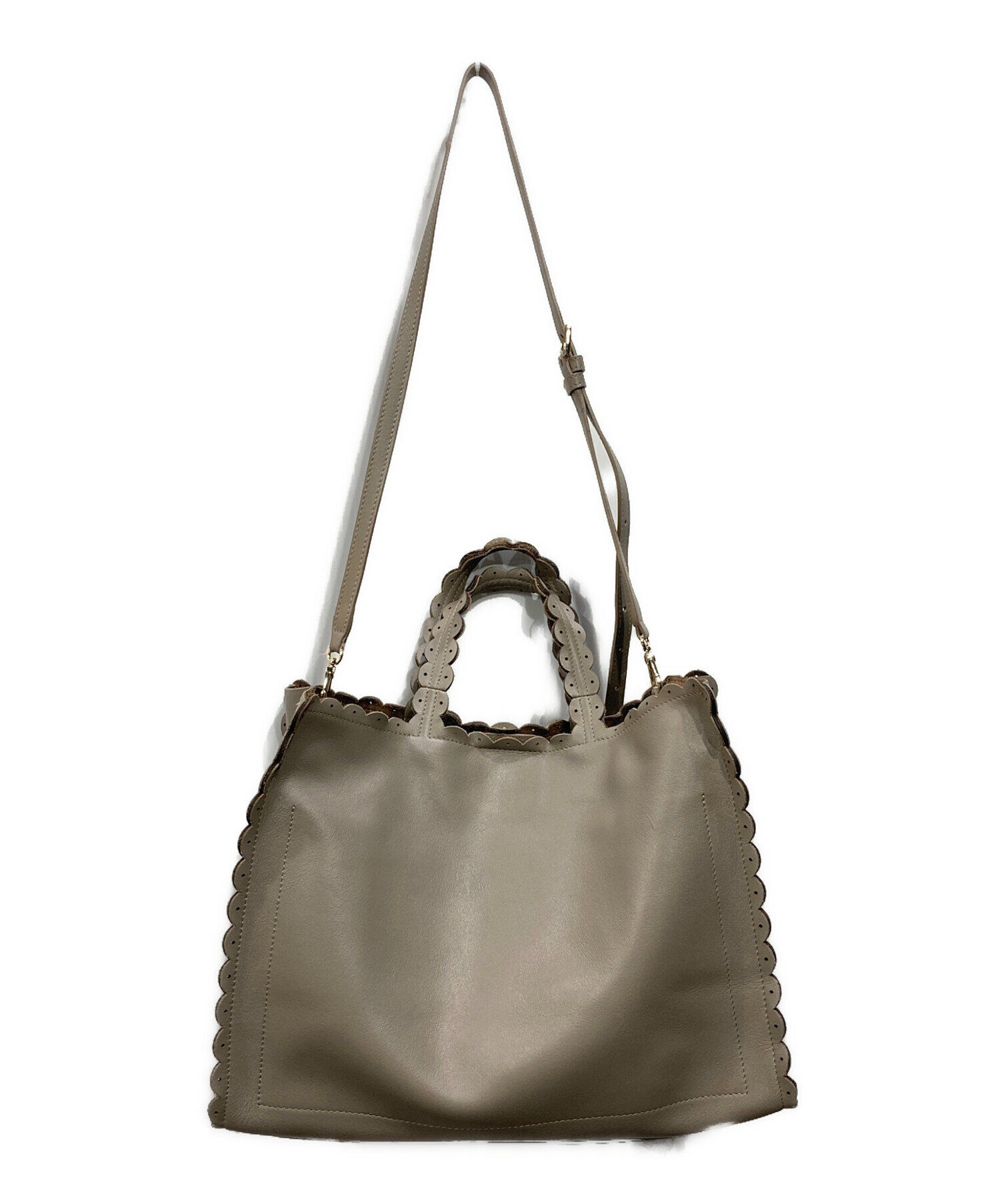中古・古着通販】FURLA (フルラ) Merletto 2WAYバッグ ベージュ 