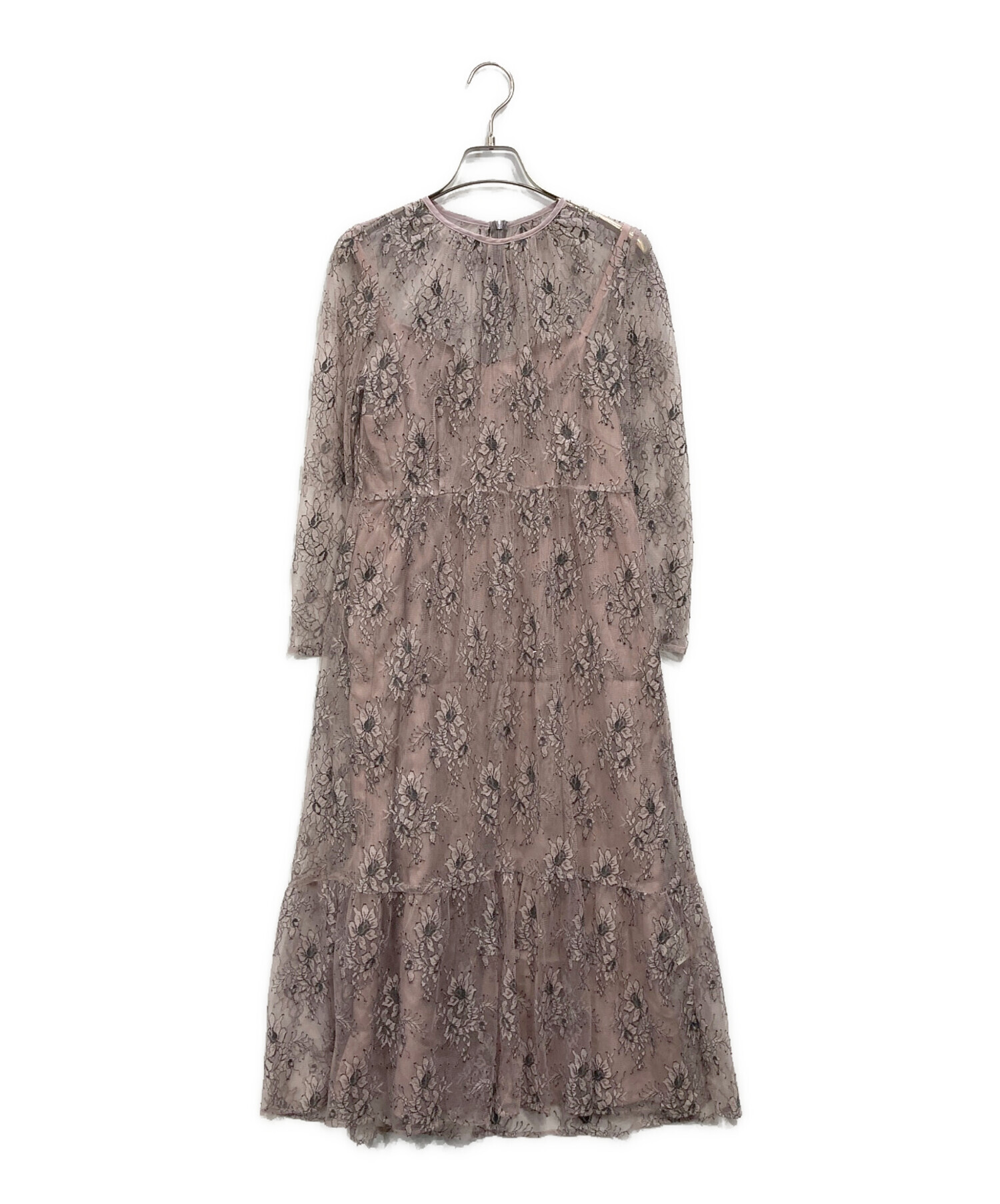 kaene レースワンピース ピンク 限定お値下げ】kaene ドレス レース