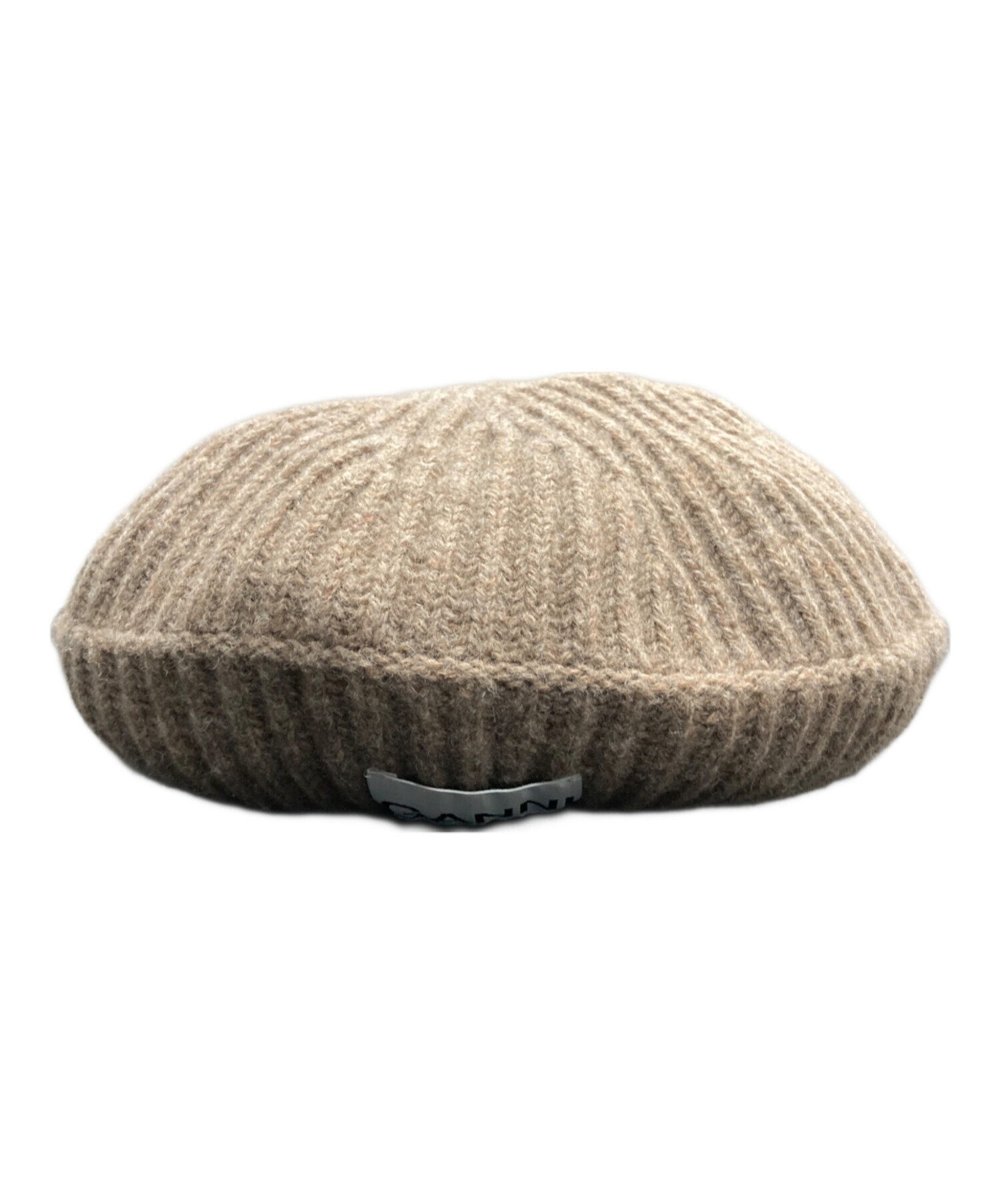 GANNI ベレー帽 ベージュ/ブラック 新品✨ GANNI ベレー帽 GANNI ベレー帽 ベージュ/ブラック 楽天