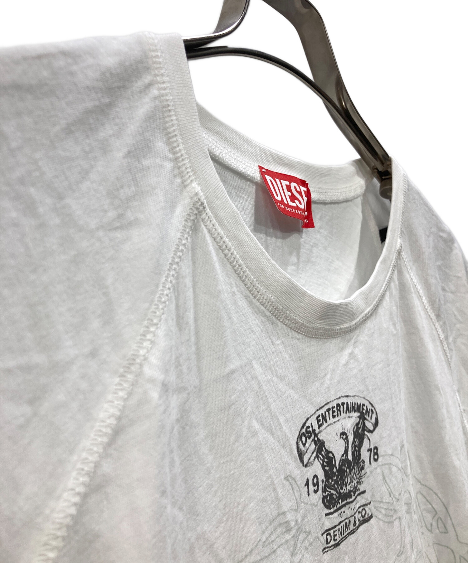 中古・古着通販】DIESEL (ディーゼル) T-ROXT-Q1 ラグランTシャツ 