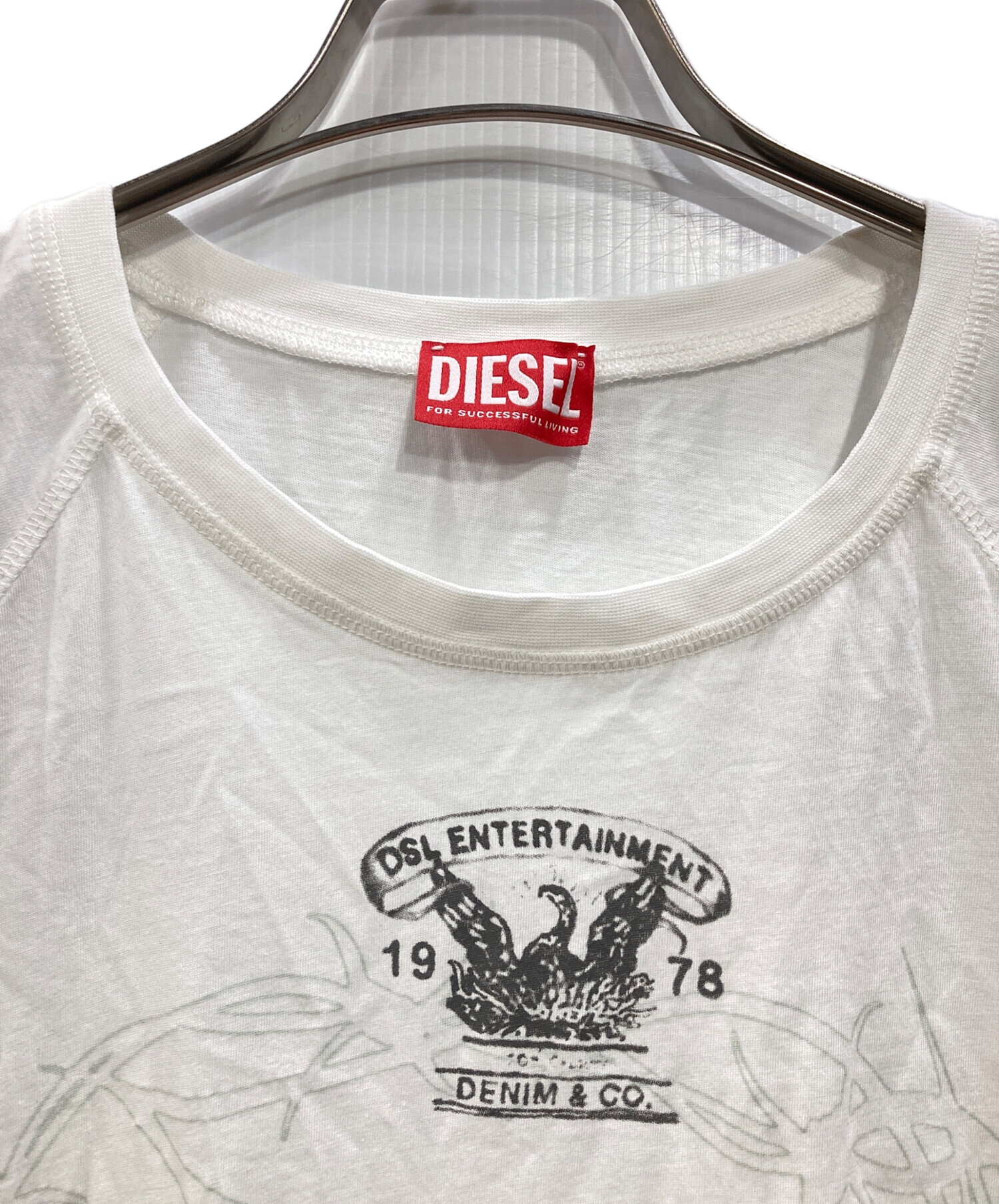 中古・古着通販】DIESEL (ディーゼル) T-ROXT-Q1 ラグランTシャツ 