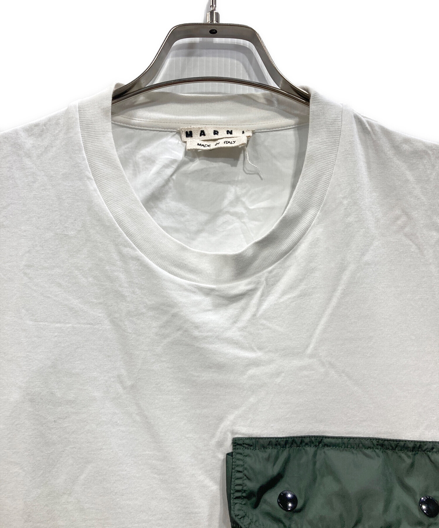 中古・古着通販】MARNI (マルニ) ナイロンポケットTシャツ ホワイト 
