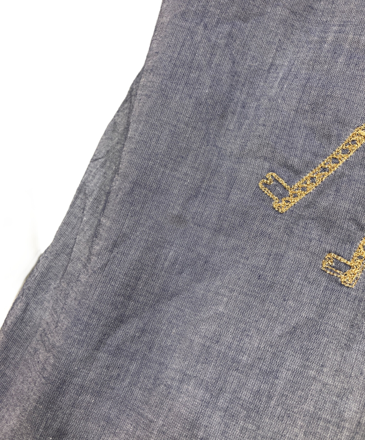 メゾンキツネ　トレーナー　S グレー　刺繍　古着 中古・古着通販】MAISON KITSUNE (メゾンキツネ) ワッペン刺繍L