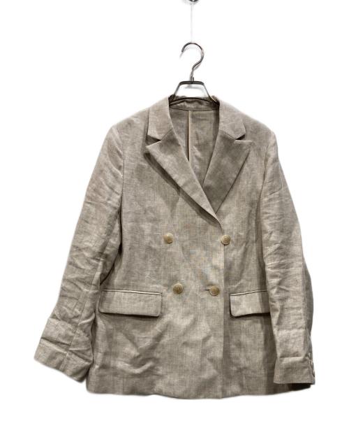 【美品】SLOBE IENA フレンチリネンジャケット　ベージュAスローブイエナ 3038003255230146_01_6286w.jpeg