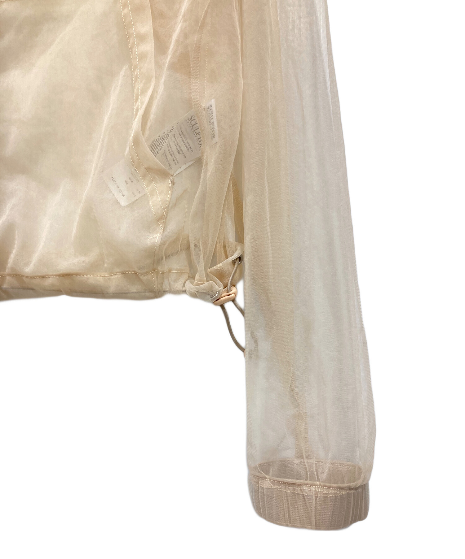 中古・古着通販】SCULPTOR (スカルプター) Mesh Sheer Zip-Up Jacket 