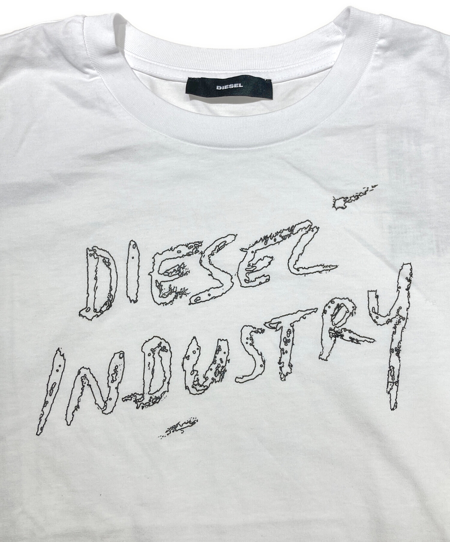 中古・古着通販】DIESEL (ディーゼル) プリントTシャツ ホワイト