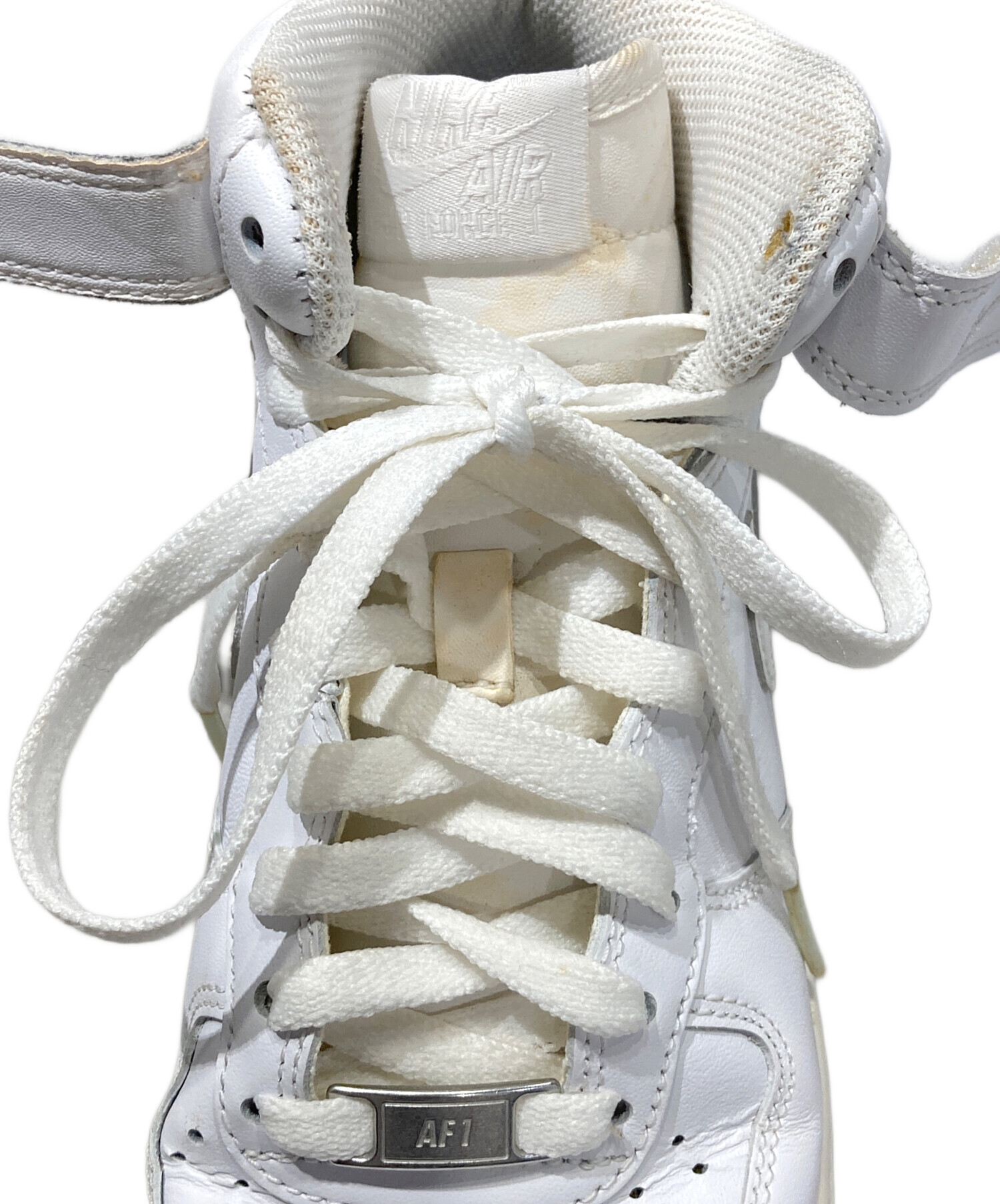 中古・古着通販】NIKE (ナイキ) WMNS AIR FORCE 1 MID 07 ホワイト 