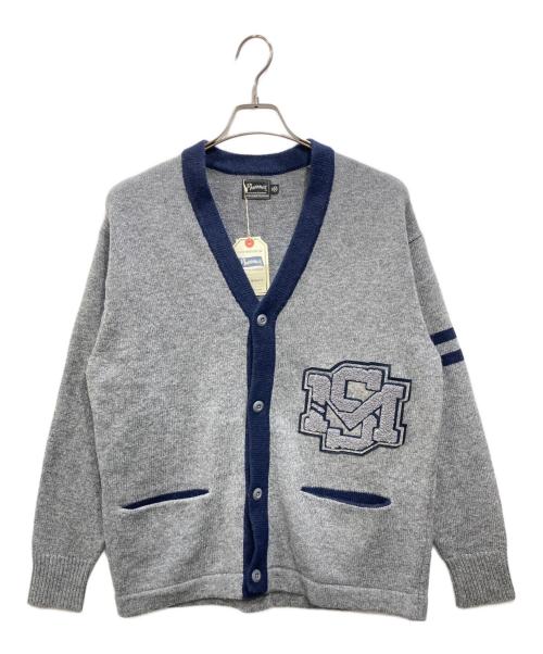 フェローズ　レタードカーディガン　ネイビー　38サイズ 中古・古着通販】PHERROW'S (フェローズ) レタードワッペン ニット