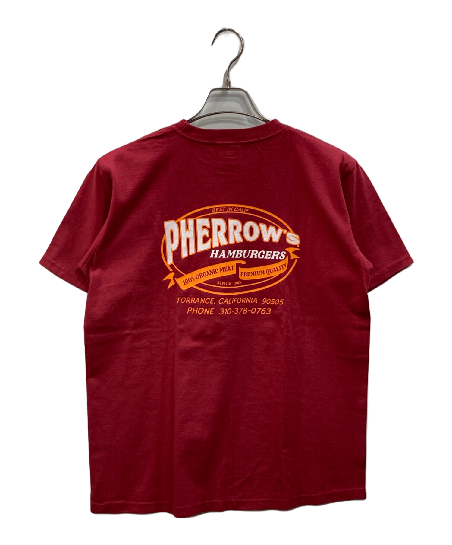 古着屋購入 PHERROW'S フェローズ  Tシャツ ネイビー 42 XL ◎フェローズ PHERROW\u0027S 定番バッファロー プリント半袖Tシャツ 25S-PT2 メンズ 2025春夏 [メール便可] | モアネット  casual select