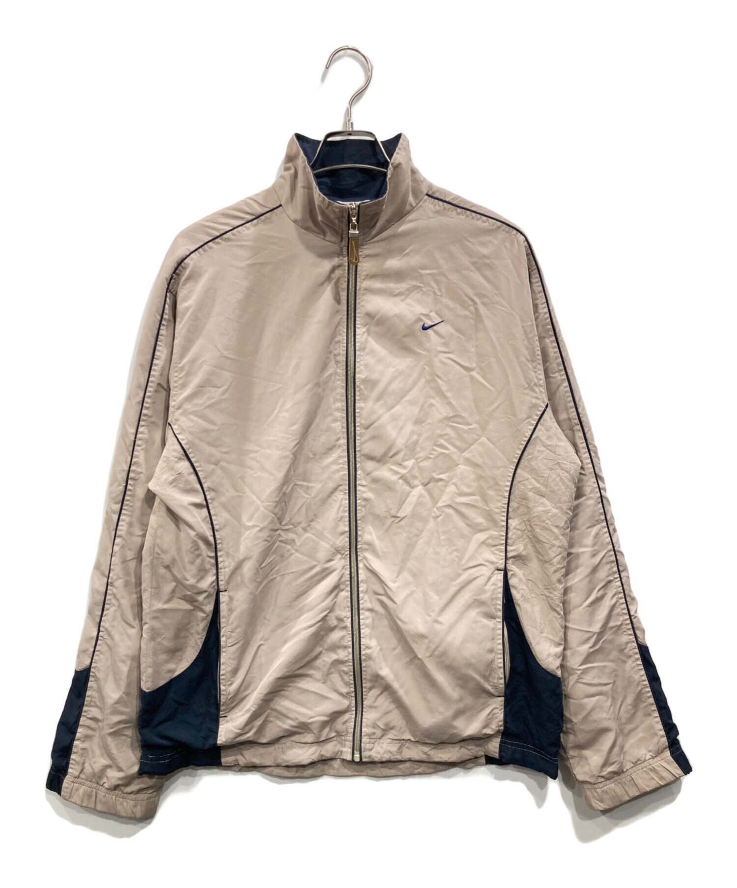 中古・古着通販】NIKE (ナイキ) ジップアップジャケット ベージュ 