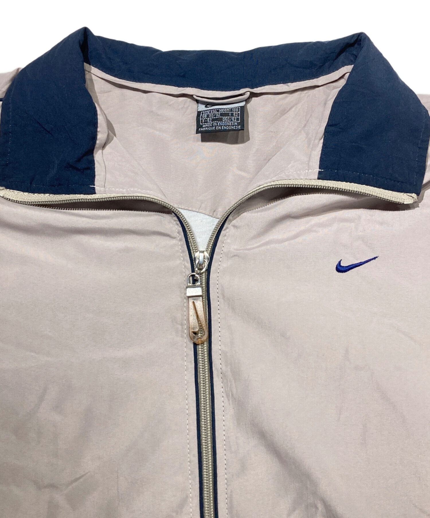 中古・古着通販】NIKE (ナイキ) ジップアップジャケット ベージュ 