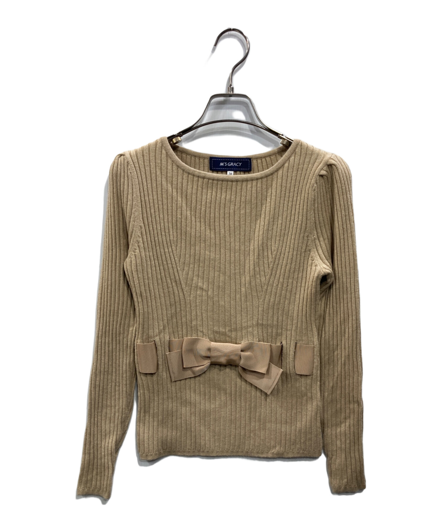 【超美品】M's GRACY　リボン　ニット　Sサイズ　エムズ　グレイシー 中古・古着通販】M'S GRACY (エムズグレイシー) ウエストリボン