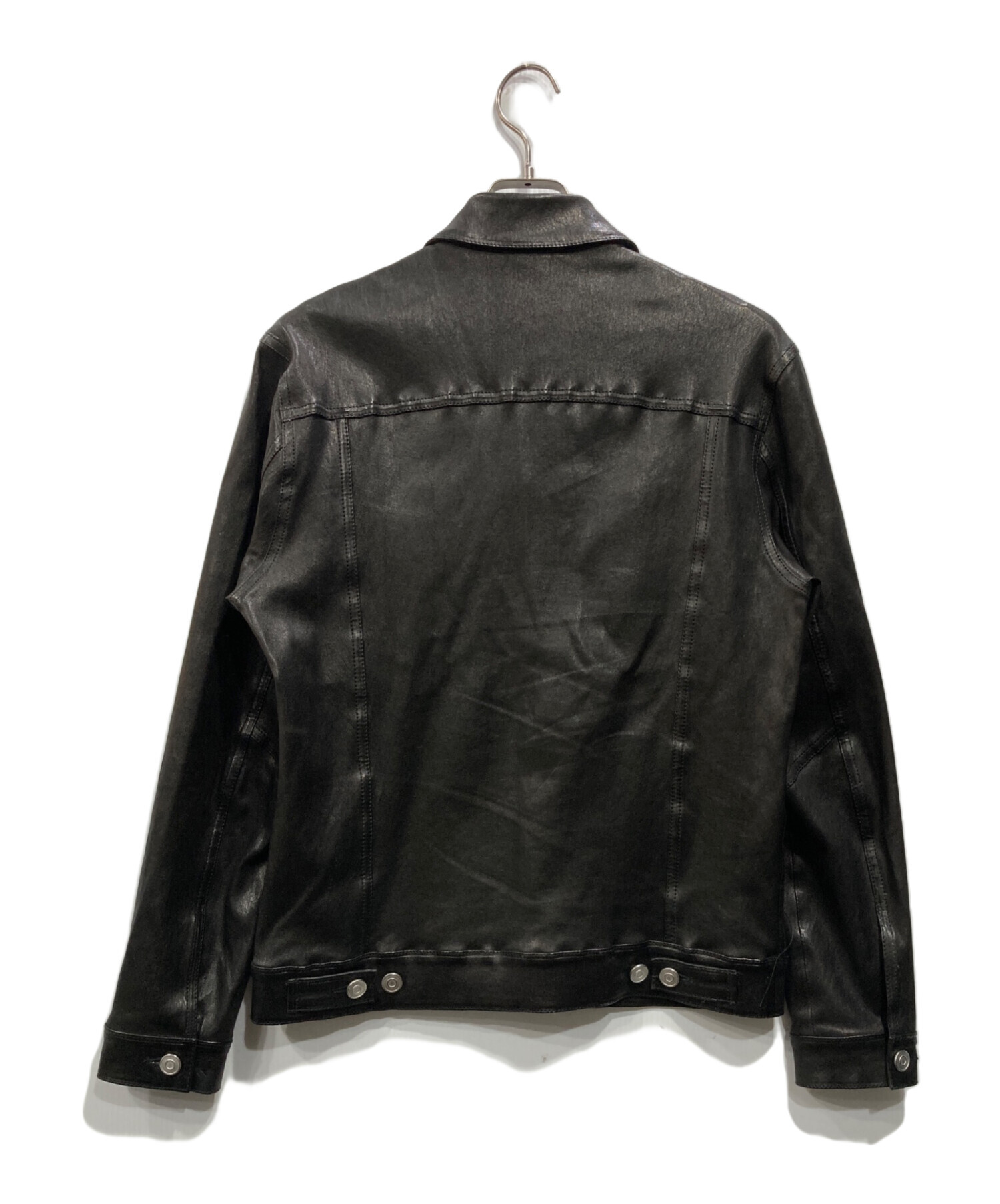 GIORGIO BRATO ブラックレザージャケット 新品タグ付きサイズ48