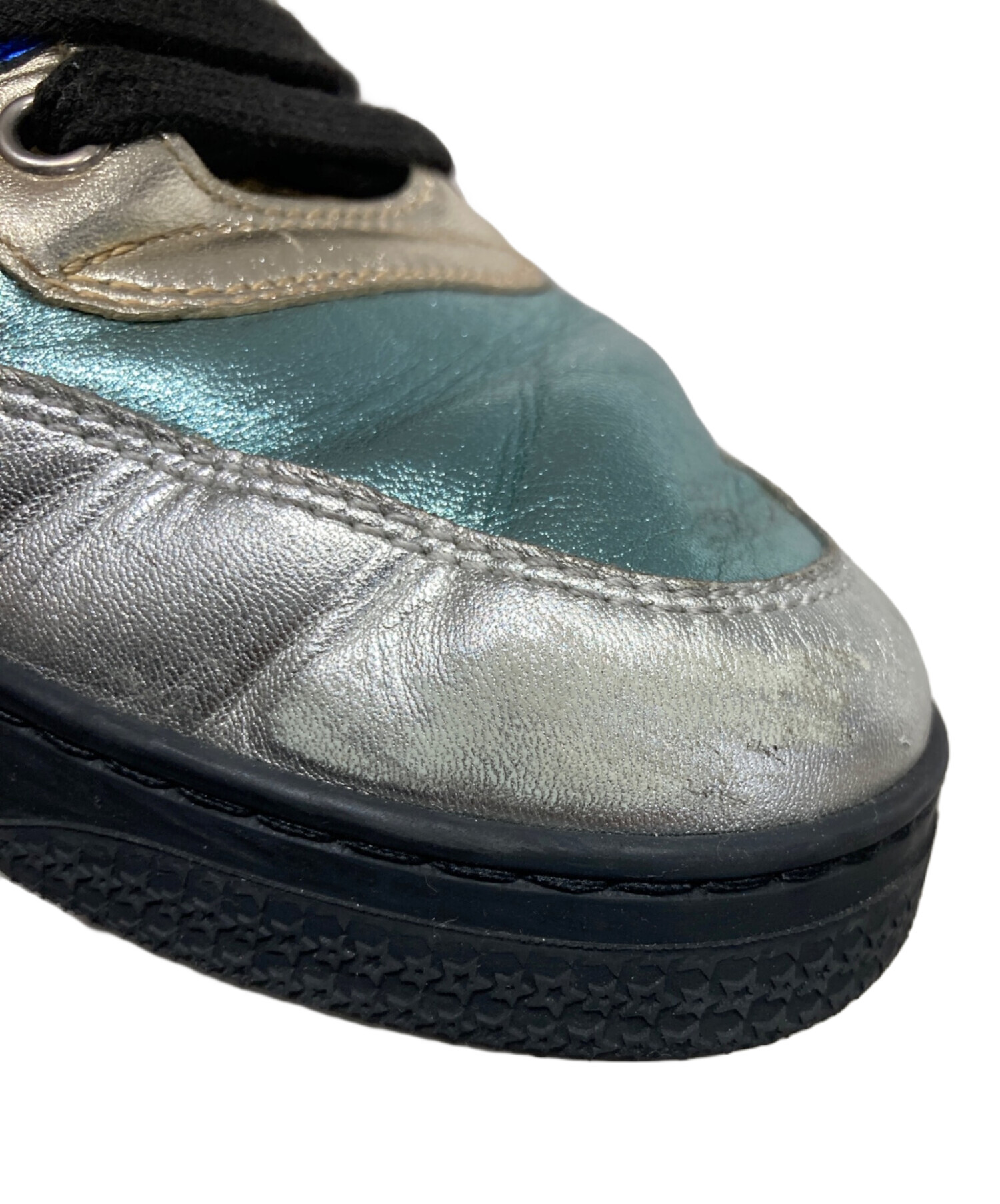 中古・古着通販】GUCCI (グッチ) メタリックハイカットスニーカー