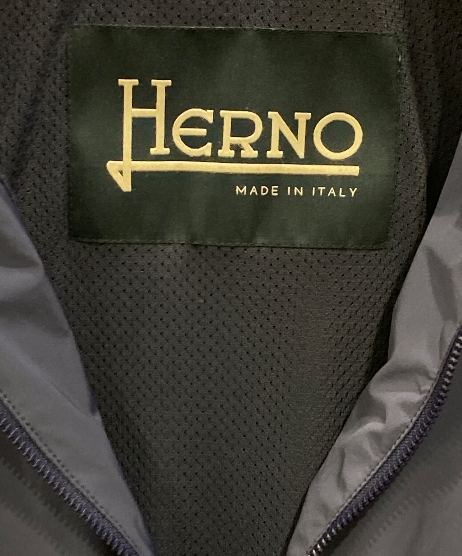 中古・古着通販】HERNO (ヘルノ) ナイロンスタジャン ネイビー サイズ 