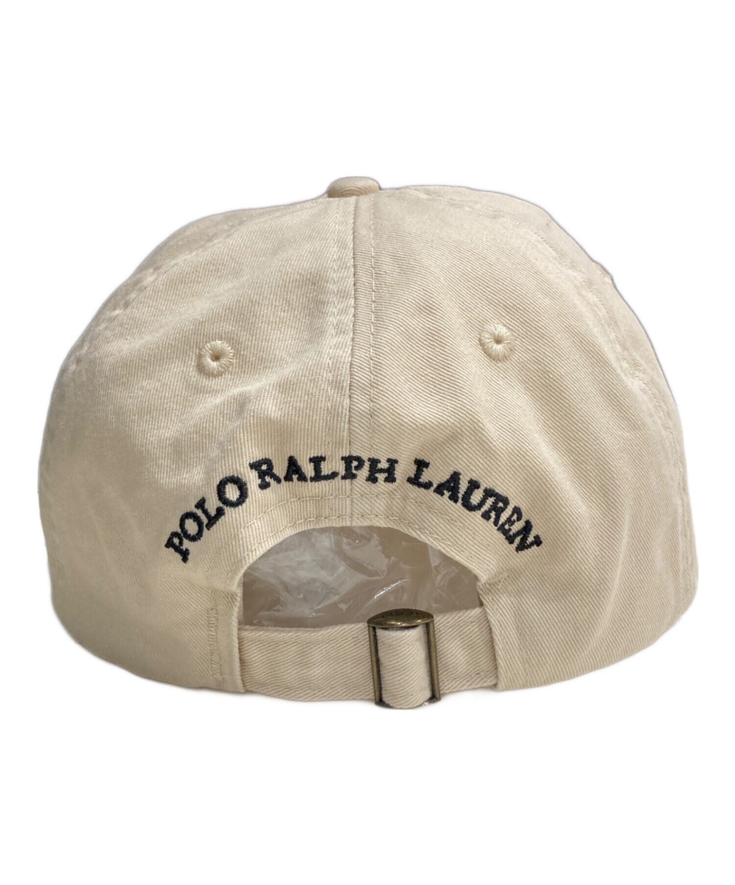 未使用タグ付き　POLO RALPHLAUREN ポロベア　キャップ　ベージュ 中古・古着通販】POLO RALPH LAUREN (ポロ・ラルフローレン) ポロベア