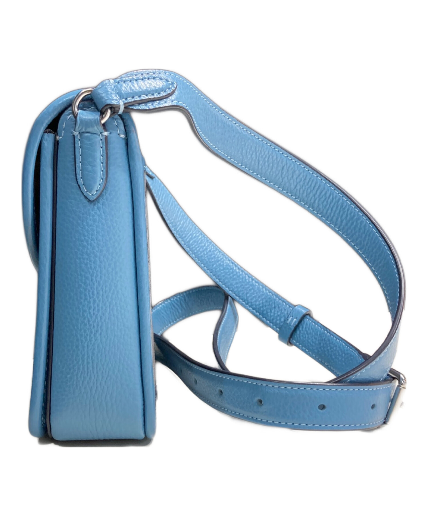 古着女子　スリングバッグ　ボディ　ワンショルダー　00s 水色　ギミック 中古・古着通販】COACH (コーチ) ノース／サウス ロニー クロスボディ