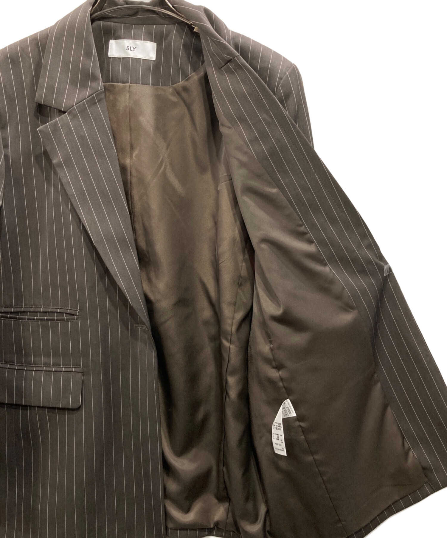 中古・古着通販】SLY (スライ) BOXY TAILORED ジャケット ブラウン
