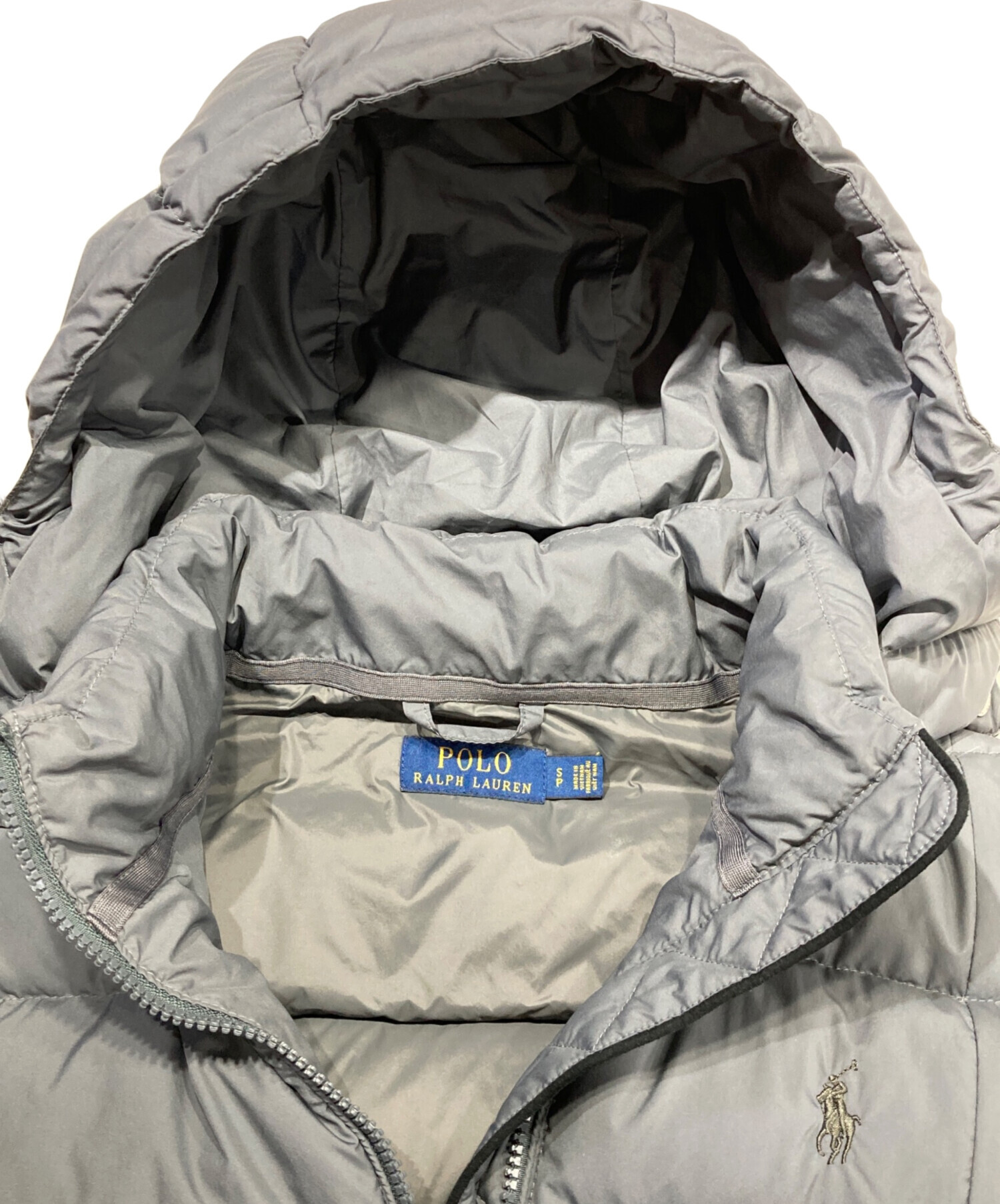 中古・古着通販】RALPH LAUREN (ラルフローレン) ダウンコート グレー 
