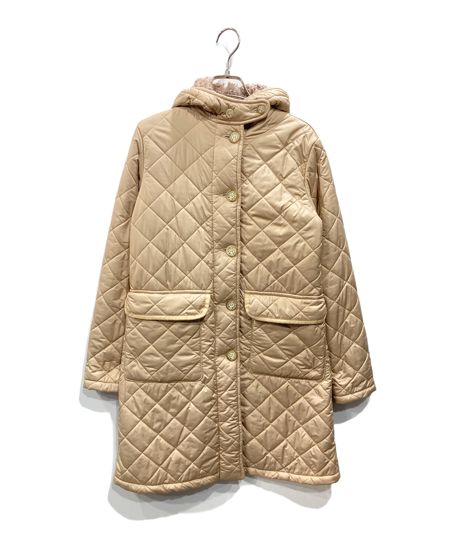 マッキントッシュロンドン 2way 中綿キルティングコート ベージュ チェック柄 中古・古着通販】MACKINTOSH LONDON (マッキントッシュ ロンドン