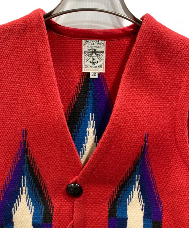 中古・古着通販】ORTEGA'S (オルテガ) チマヨベスト レッド サイズ:32