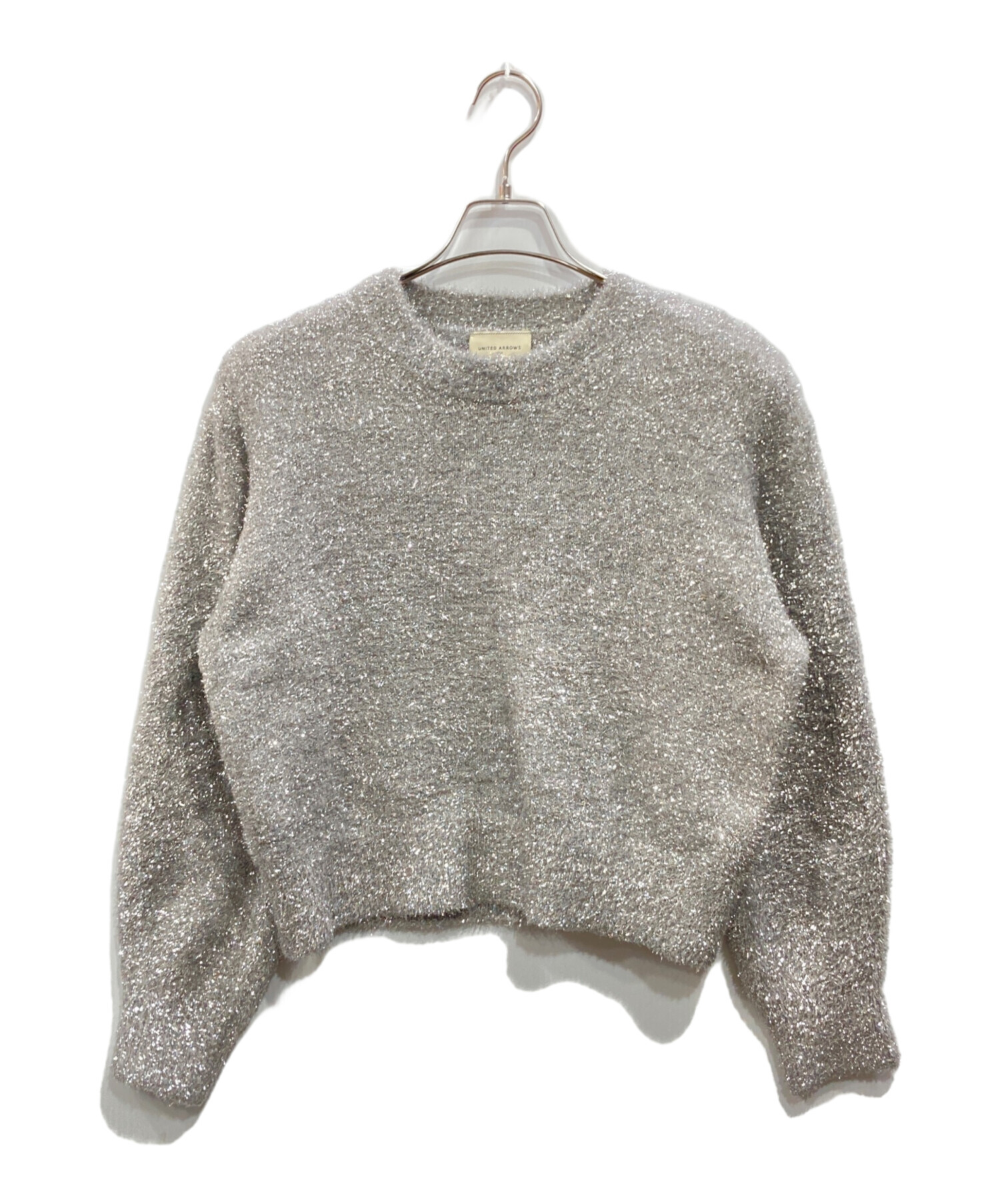 未使用✨ユナイテッドアローズ　グリッター　メタリッククルーネックニット 中古・古着通販】UNITED ARROWS TOKYO (ユナイテッドアローズ