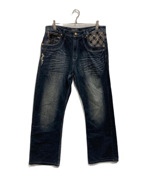 Sean John シルバー デニムパンツ　光沢　36 中古・古着通販】SEAN JOHN (ショーンジョン) ステッチワークデニム