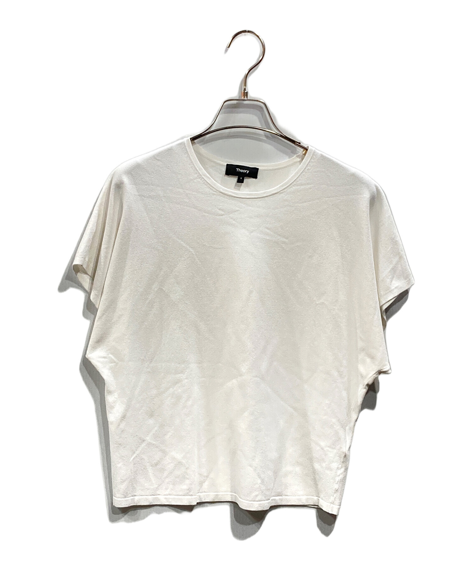 中古・古着通販】theory (セオリー) Wooster Crepe Knit Bat Wing Top