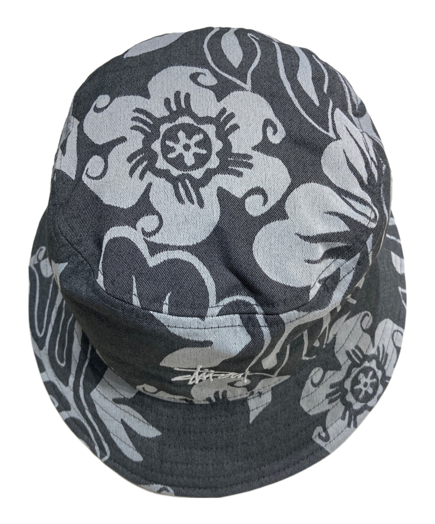 希少 90s USA製 OLD STUSSY モノグラム バケットハット グレー 中古・古着通販】stussy (ステューシー) バケットハット グレー サイズ