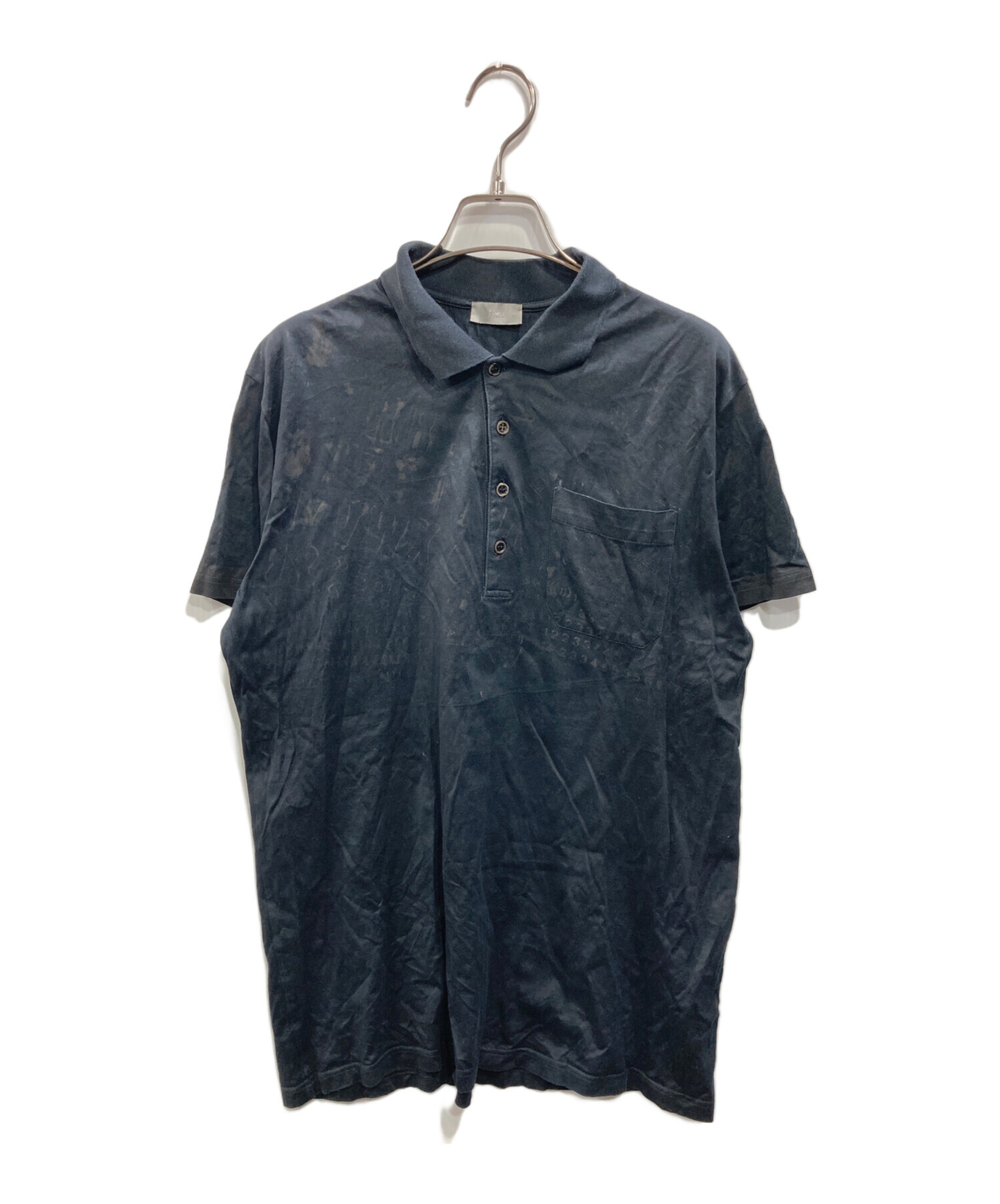 中古・古着通販】Dior Homme (ディオール オム) ポロシャツ ブラック 