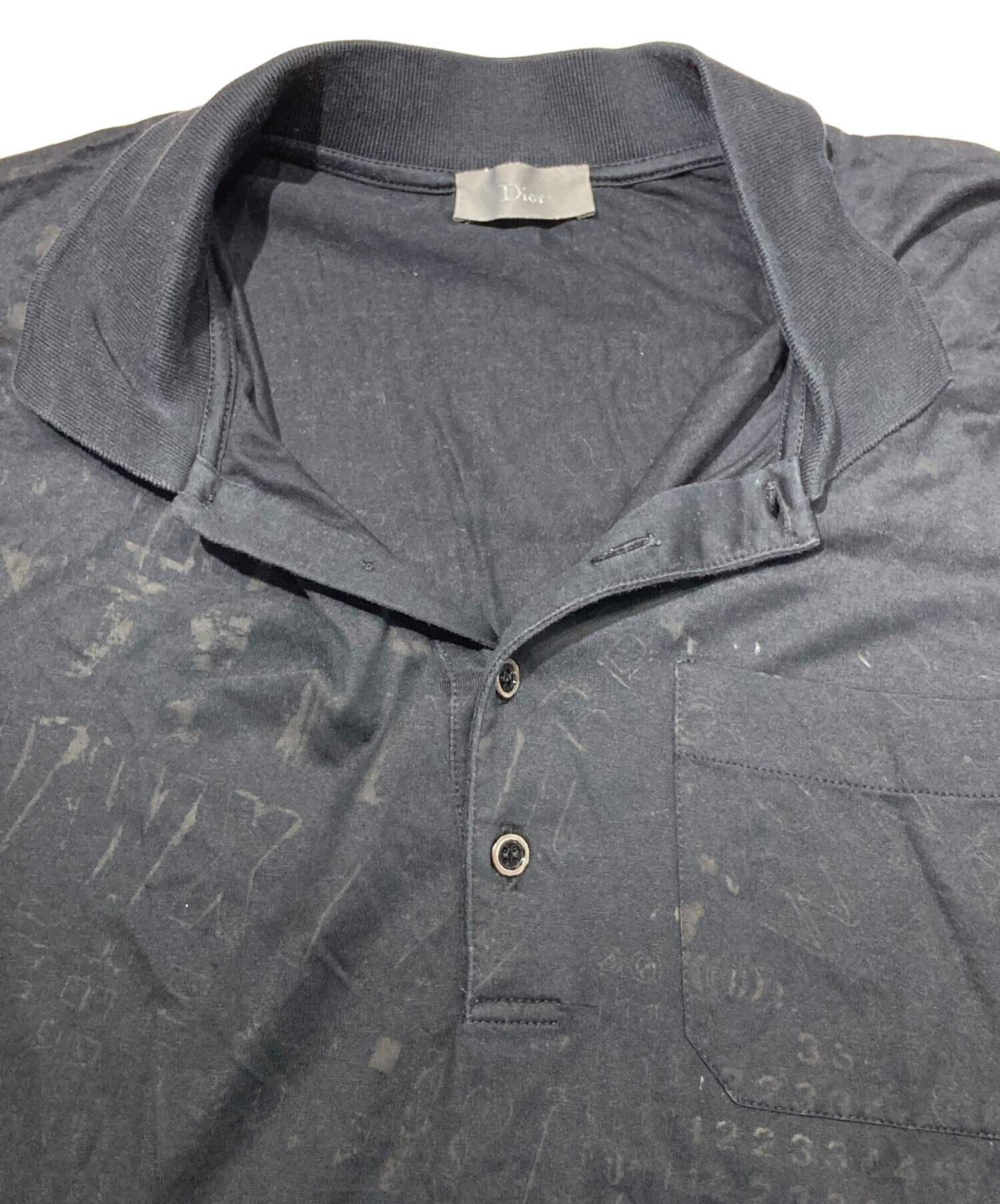 中古・古着通販】Dior Homme (ディオール オム) ポロシャツ ブラック 