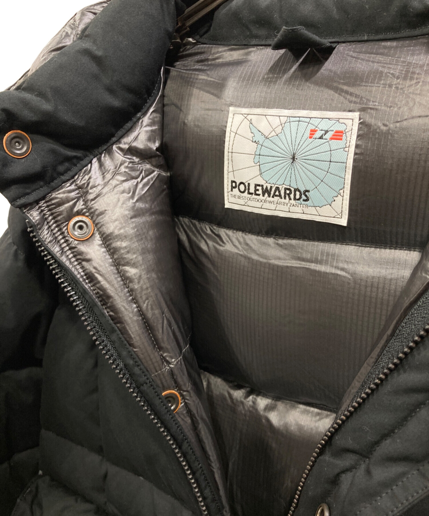 中古・古着通販】POLEWARDS (ポールワーズ) ダウンジャケット ブラック
