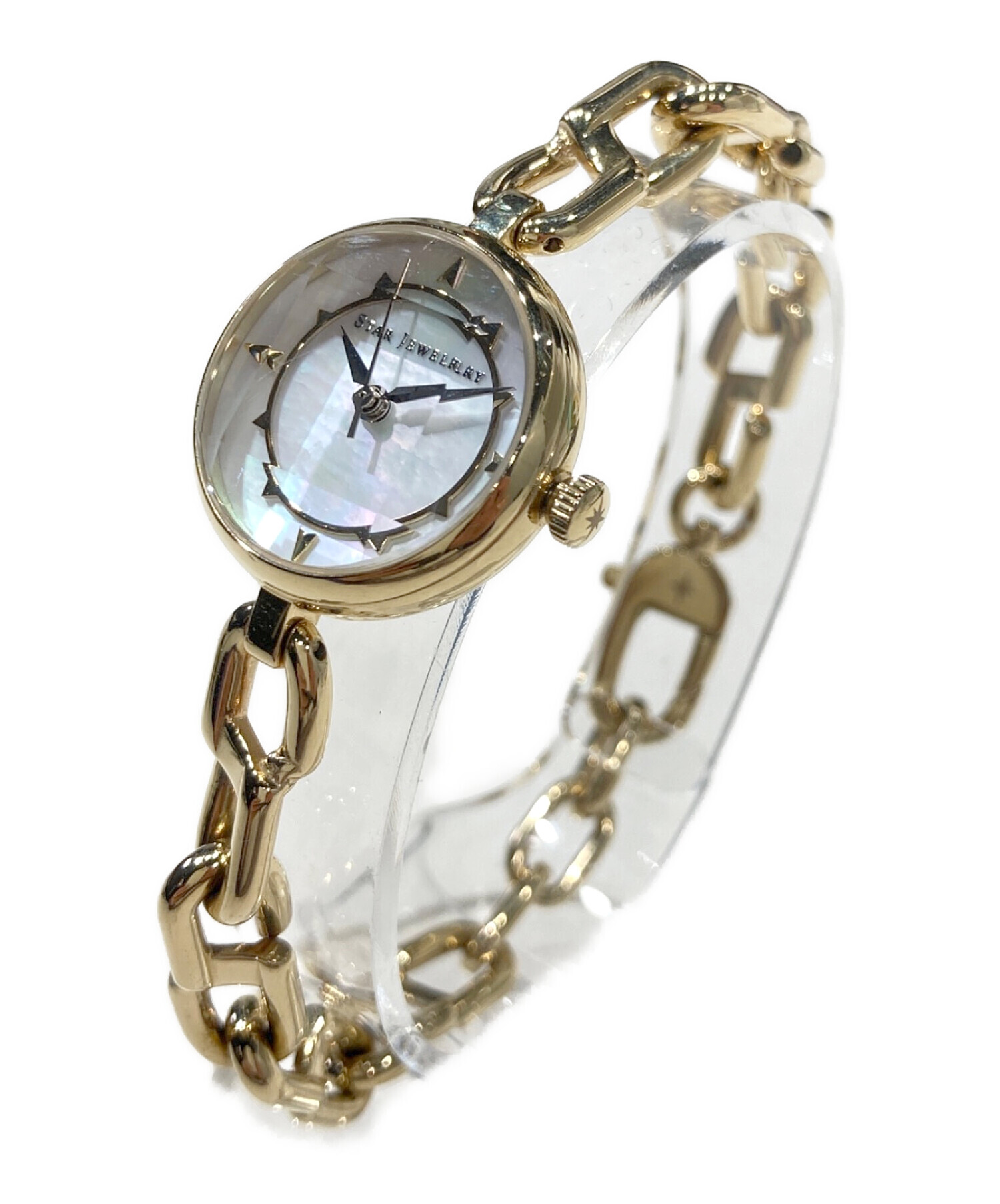 STAR JEWELRY クォーツ腕時計 シルバー 中古・古着通販】STAR JEWELRY (スタージュエリー) 腕時計 パール