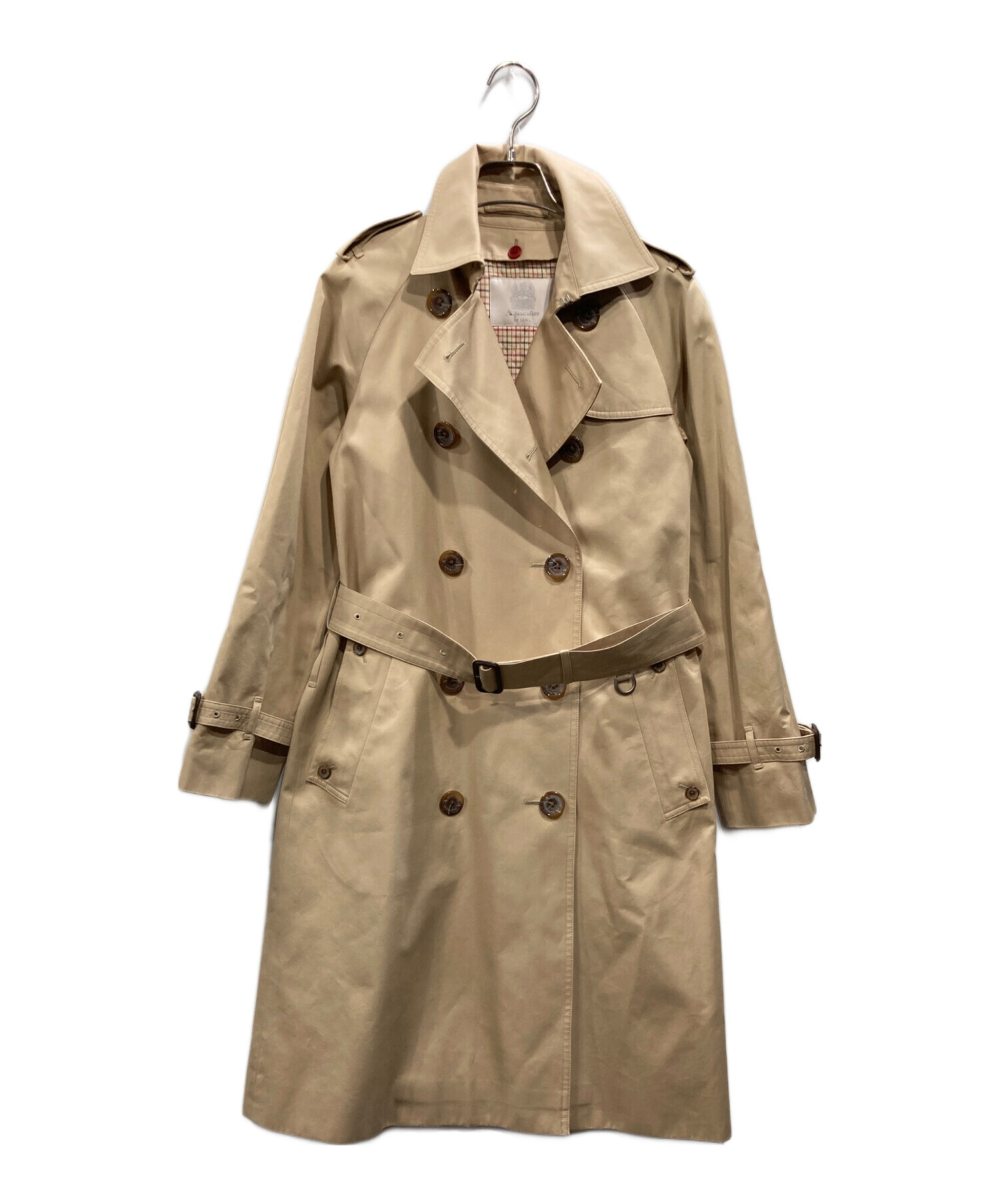 アクアスキュータム トレンチコート ベージュS