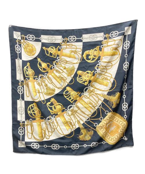 中古・古着通販】HERMES (エルメス) スカーフ ネイビー｜ブランド