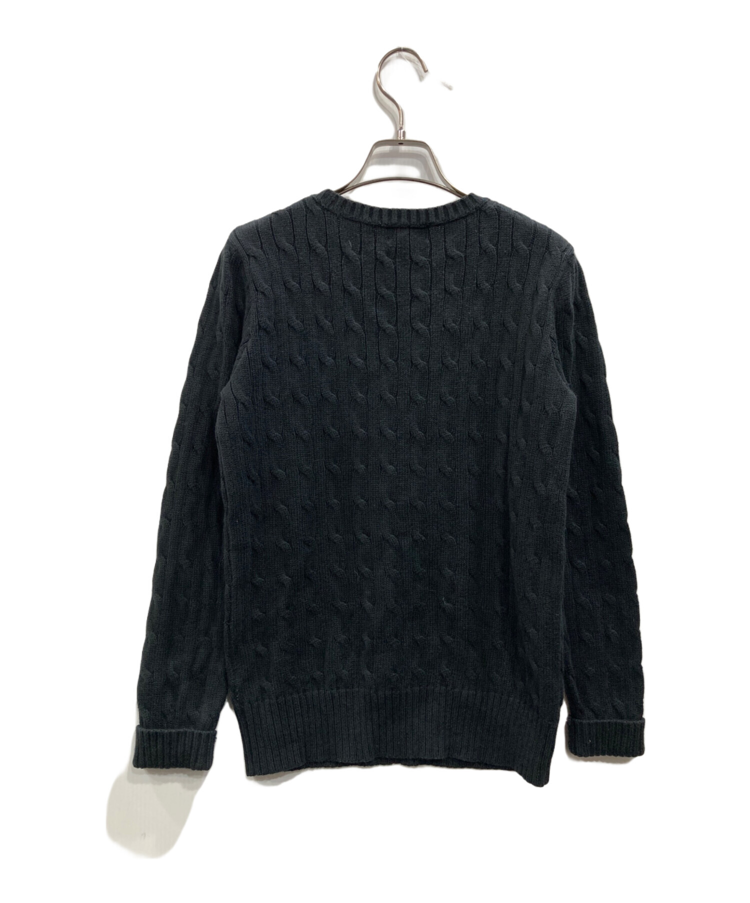 ポロ ラルフローレン ケーブルニット 黒 ラルフローレン 黒 セーター