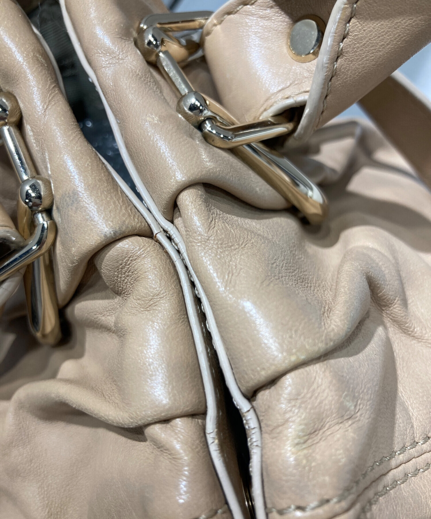 CELINE (セリーヌ) ピロースモール2WAYバッグ ベージュ サイズ 