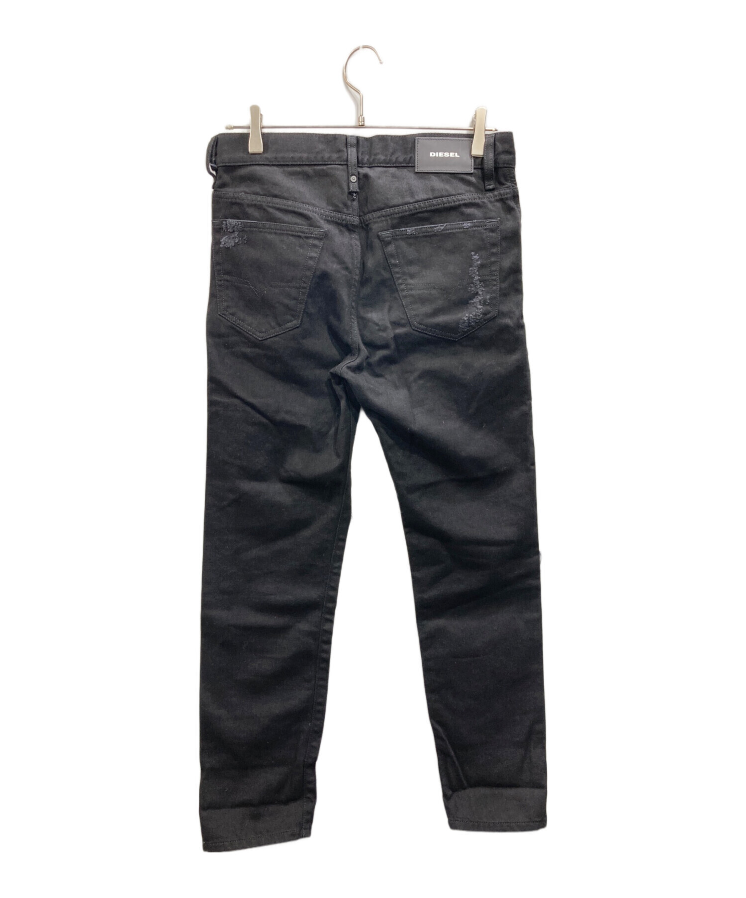 中古・古着通販】DIESEL (ディーゼル) クラッシュジーンズ ブラック 