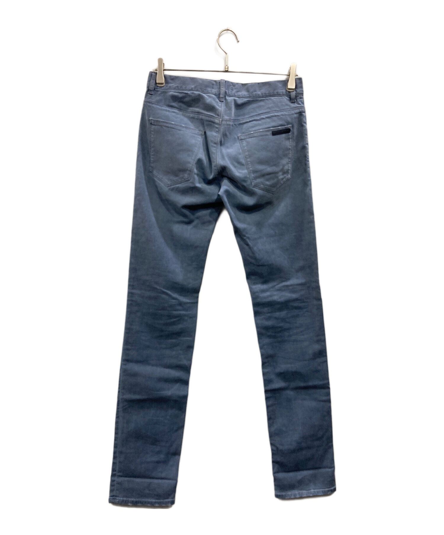 未使用級✨プラダ　デニムパンツ　現行タグ　ロゴボタン　グレー　32 未使用級✨プラダ デニムパンツ 現行タグ ロゴボタン グレー 32 中古