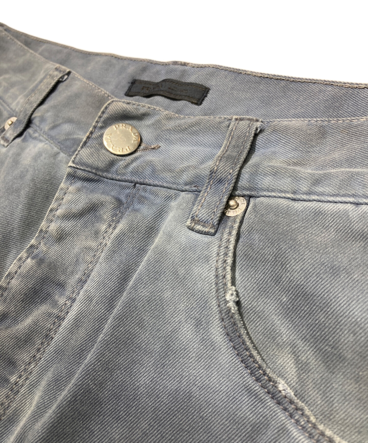 中古・古着通販】PRADA (プラダ) デニムパンツ ブルー サイズ:29 