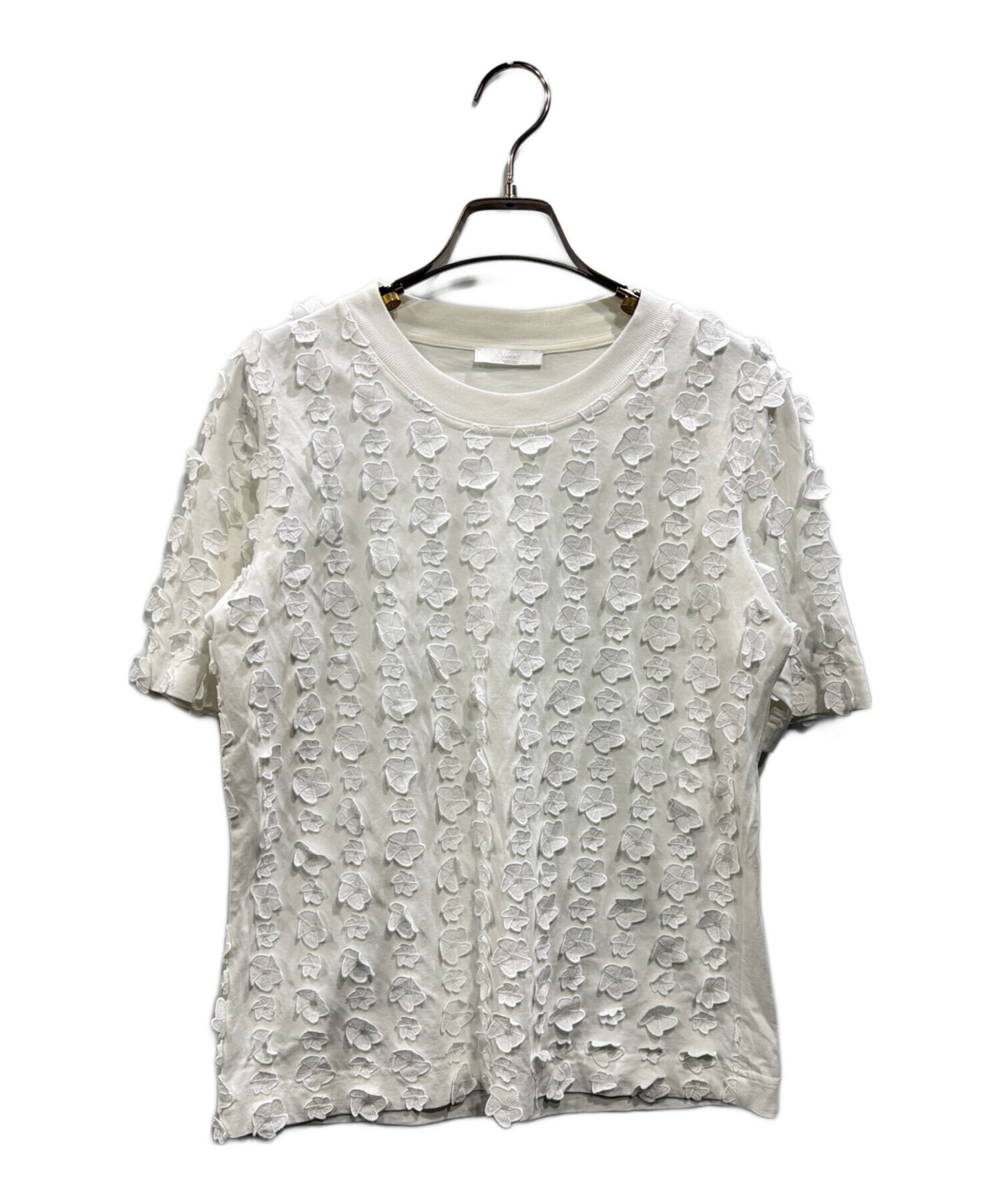 中古・古着通販】Chloe (クロエ) デザインカットソー ホワイト サイズ