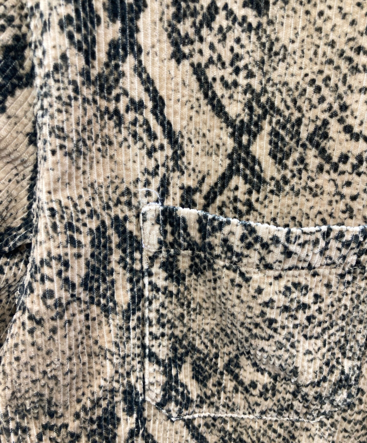 中古・古着通販】SUPREME (シュプリーム) Snakeskin Corduroy Zip Up