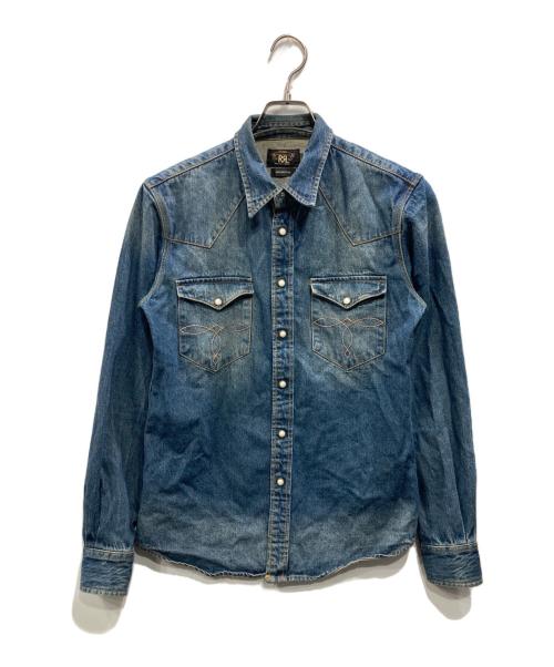 中古・古着通販】RRL (ダブルアールエル) デニムウエスタンシャツ