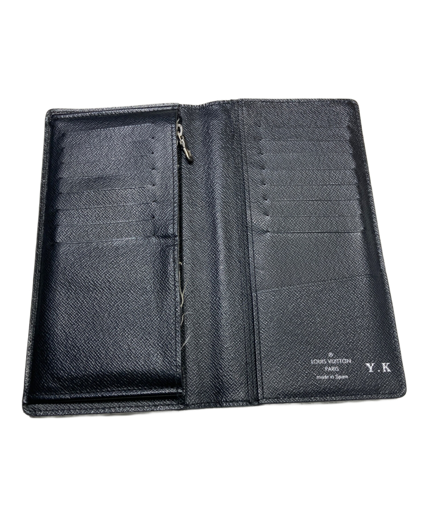 【未使用・超美品】LOUIS VUITTON ブラックレザー長財布 中古・古着通販】LOUIS VUITTON (ルイ ヴィトン) 長財布