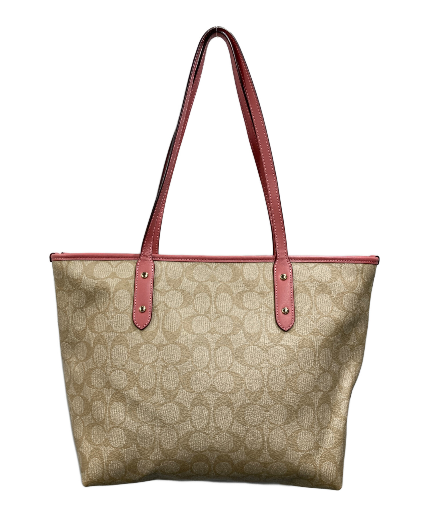 中古・古着通販】COACH (コーチ) トートバッグ ベージュ｜ブランド