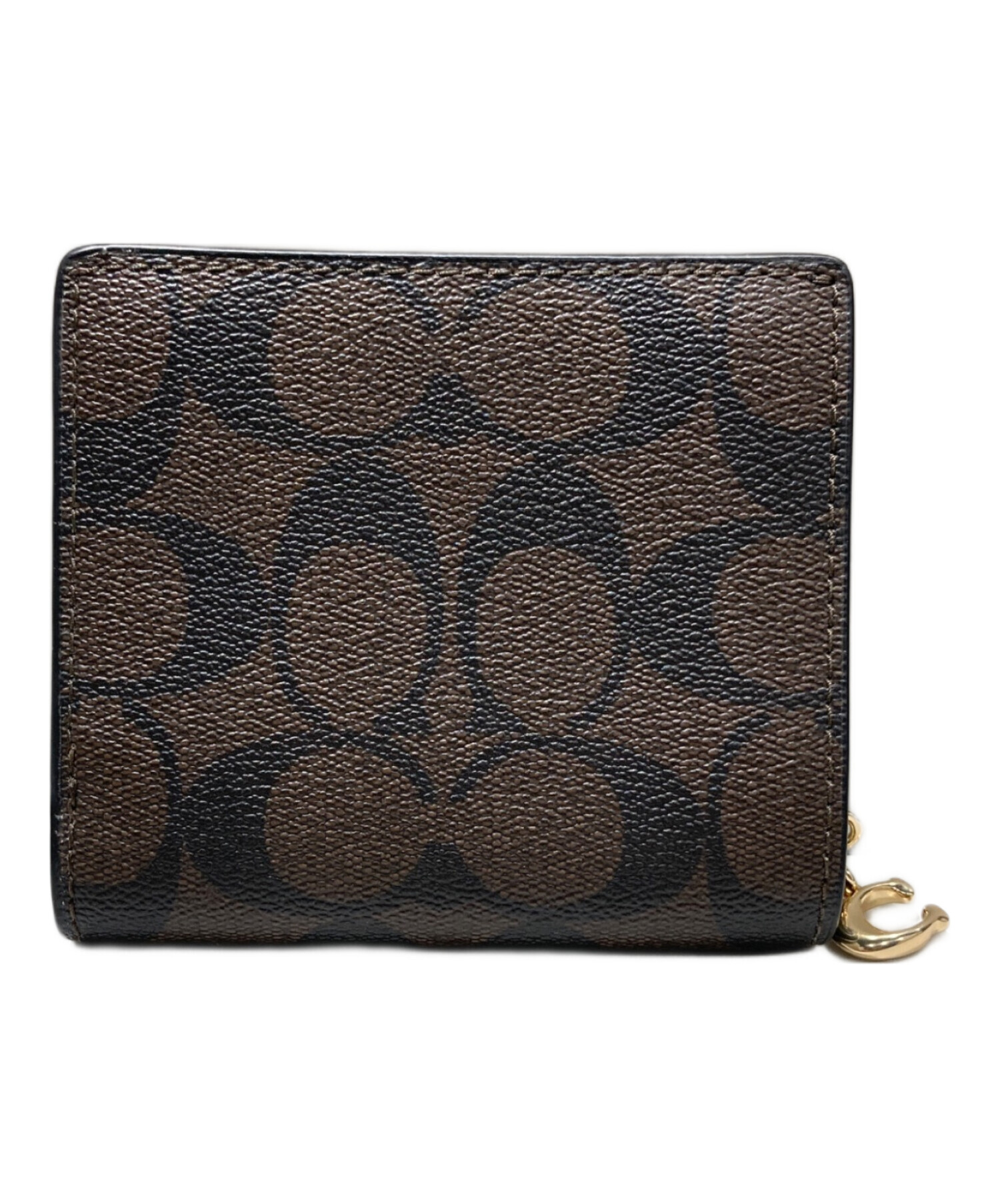 中古・古着通販】COACH (コーチ) 2つ折り財布 ブラウン｜ブランド