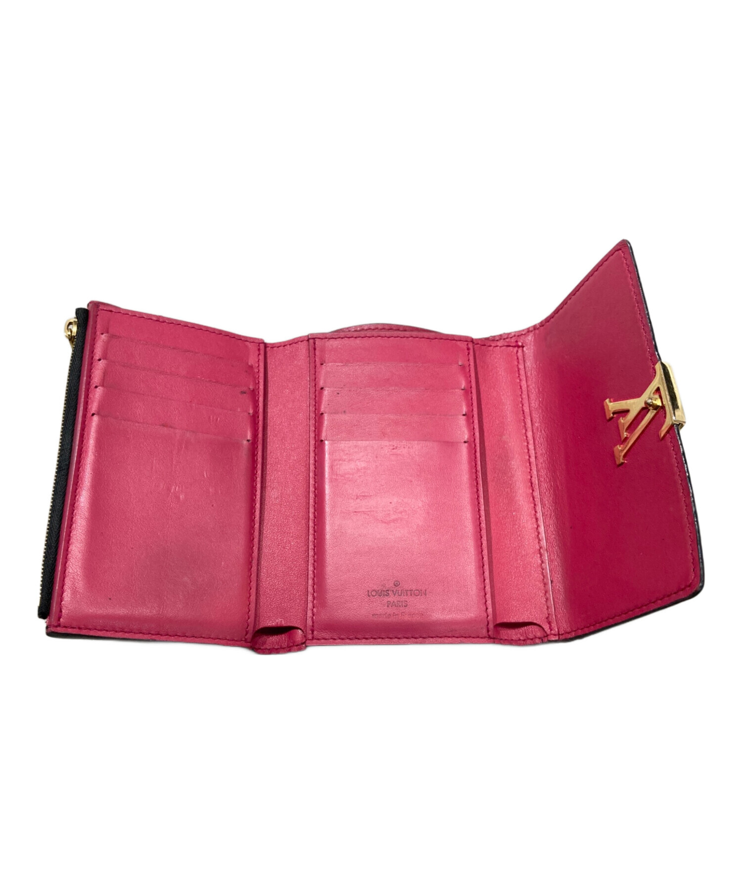 LOUIS VUITTON 三つ折り財布 未使用 中古・古着通販】LOUIS VUITTON (ルイ ヴィトン) 3つ折り財布 ブラック
